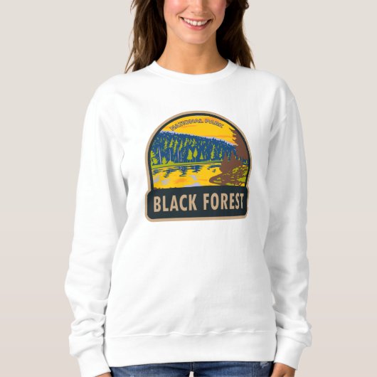 Schwarzwald-Nationalpark Deutschland Vintag Sweatshirt (Vorderseite)