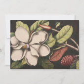 Schwarzwald Romantische Magnolia Hochzeitseinladun Einladung (Rückseite)