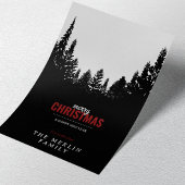 Schwarzwald und Schnee Frohe Weihnachtskarte Feiertagskarte