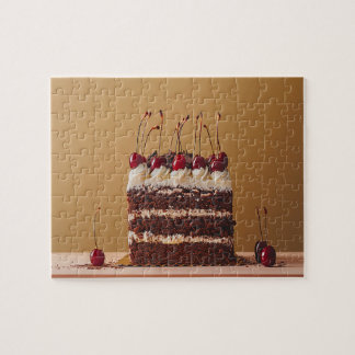 Schwarzwälder Kirschtorte Deutschland Leckeres Ess Puzzle