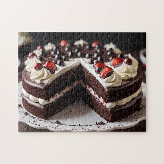 Schwarzwälder Kirschtorte Puzzle (Horizontal)