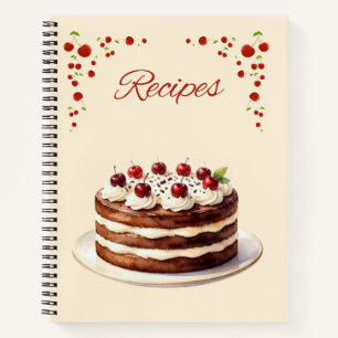 Schwarzwälder Kirschtorte und Kirschen Rezept Noti Notizblock