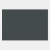 Schwarzwaldgrün, Solid Color Geschenkpapier Set (Vorderseite 2)