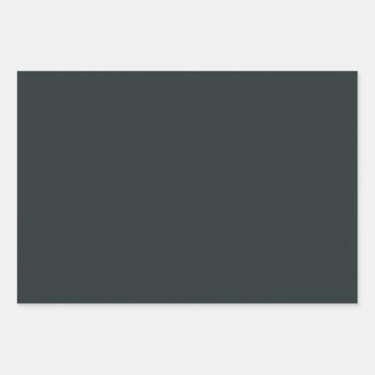 Schwarzwaldgrün, Solid Color Geschenkpapier Set (Vorderseite 2)