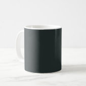 Schwarzwaldgrün, Solid Color Kaffeetasse (Vorderseite Links)