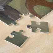 Schwarzwaldkatze mit Kuchen Puzzle (Seite)