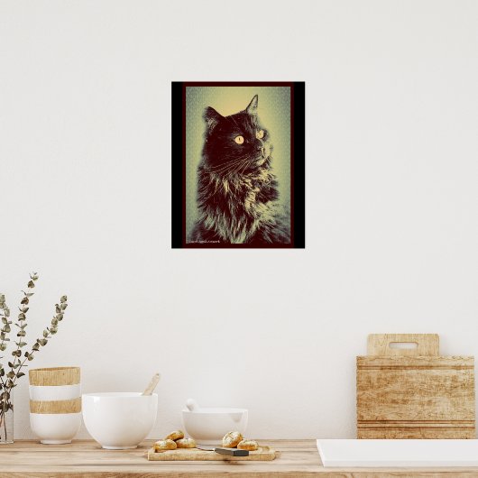 Schwarzwaldkatze Poster (Küche)