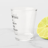 Schwarzwaldkuchen-Neuheit Schnapsglas (Rechts)