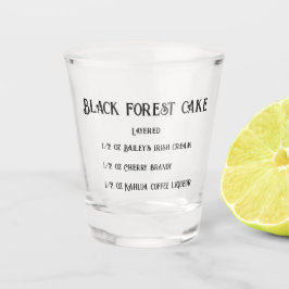 Schwarzwaldkuchen-Neuheit Schnapsglas