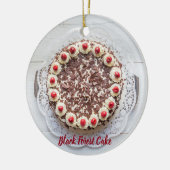 Schwarzwaldkuchen zum Tortenbacken Keramik Ornament (Links)