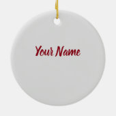 Schwarzwaldkuchen zum Tortenbacken Keramik Ornament (Hinten)