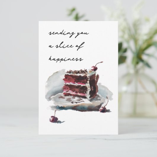 Schwarzwaldkuchenkarte (Stehend Vorderseite)