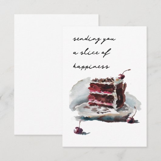 Schwarzwaldkuchenkarte (Vorne/Hinten)