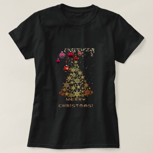 Schwarzweihnachtlicher T - Shirt (Design vorne)