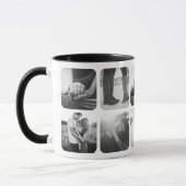 Schwarzweiß 10 Tasse für Fotomodellengitter (Links)