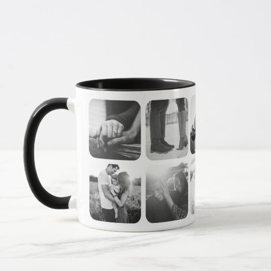 Schwarzweiß 10 Tasse für Fotomodellengitter (Links)