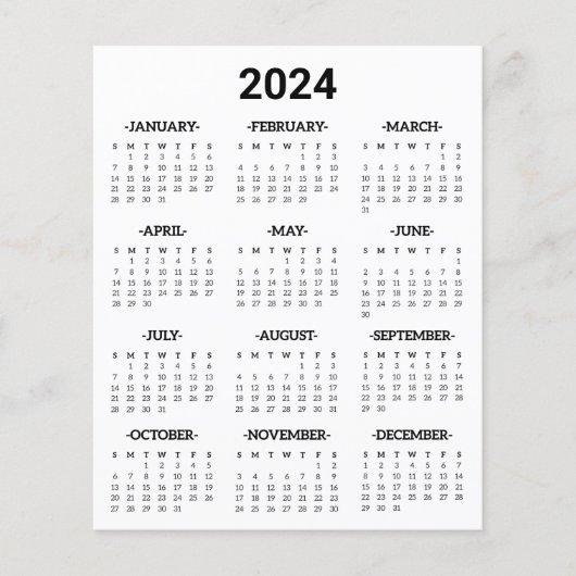 Schwarzweiß 2024 Jahr auf den Blick Flyer (Vorne)
