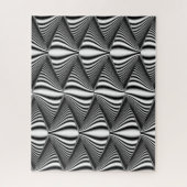 Schwarzweiß-3D-Illusion | Herausforderung für Erwa Puzzle (Vertikal)