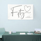 Schwarzweiss-50. fünfzigster banner (Messeveranstaltung)