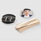 Schwarzweiß-Abschluss-FotoCollage Fächer (Non-assembled)