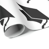 Schwarzweiss-Abschluss-Kappen-Verpackungs-Papier Geschenkpapier (Rolleneckpunkt)