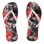 Schwarzweiß abstrakt badesandalen (Fußbett)