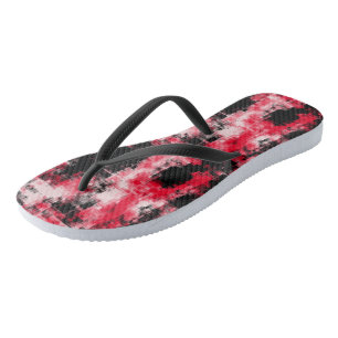 Schwarzweiß abstrakt badesandalen