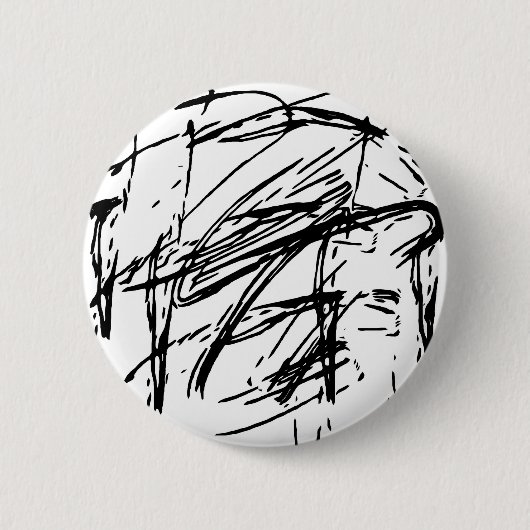 Schwarzweiß abstrakt button (Vorderseite)