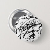Schwarzweiß abstrakt button (Vorne & Hinten)