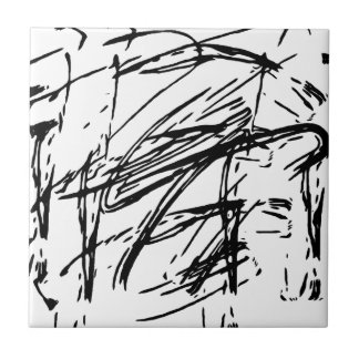 Schwarzweiß abstrakt fliese