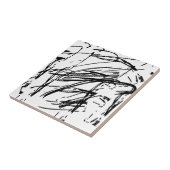 Schwarzweiß abstrakt fliese (Seite)