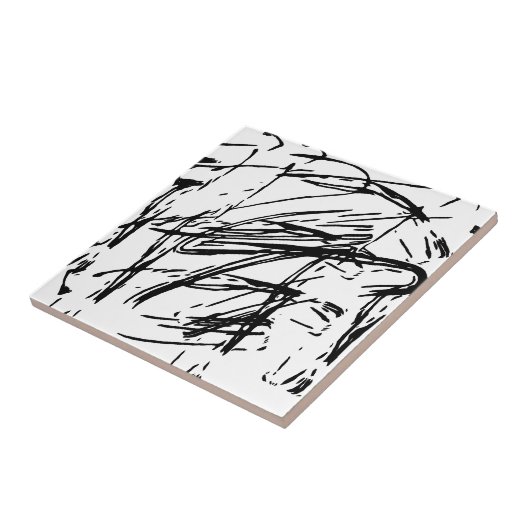 Schwarzweiß abstrakt fliese (Seite)