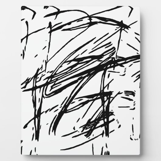 Schwarzweiß abstrakt fotoplatte (Vorderseite)