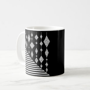 Schwarzweiß, abstrakt, geometrisch, einfach, Scan Kaffeetasse