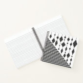 Schwarzweiß, abstrakt, geometrisch, einfach, Scan Notizblock (Innenseite)