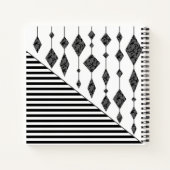 Schwarzweiß, abstrakt, geometrisch, einfach, Scan Notizblock (Rückseite)