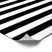Schwarzweiß, abstrakt, geometrisch, einfach, Scan Poster (Ecke)