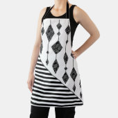 Schwarzweiß, abstrakt, geometrisch, einfach, Scan Schürze (InSitu)