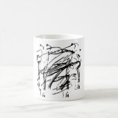 Schwarzweiß abstrakt kaffeetasse (Mittel)