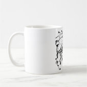 Schwarzweiß abstrakt kaffeetasse (Links)