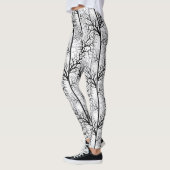 Schwarzweiß abstrakt leggings (Links)