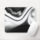 Schwarzweiß abstrakt mousepad (Mit Mouse)