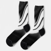 Schwarzweiß abstrakt socken (Linkes Detail)