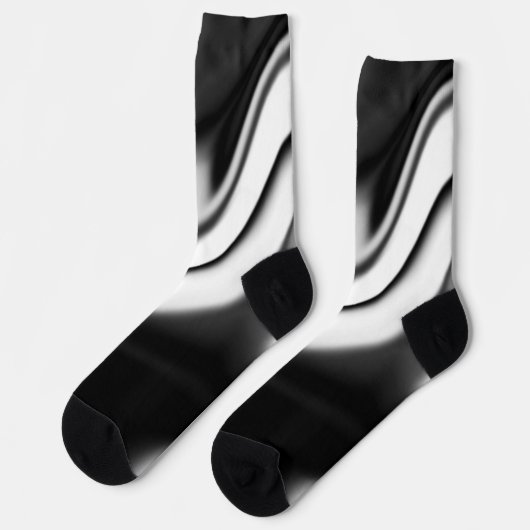 Schwarzweiß abstrakt socken (Linkes Detail)