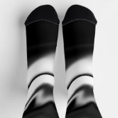Schwarzweiß abstrakt socken (Oben)
