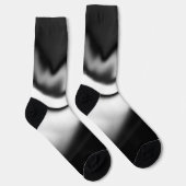 Schwarzweiß abstrakt socken (Rechts)