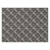 Schwarzweiß abstrakt tischdecke (Vorderseite (Horizontal))