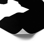 Schwarzweiß-Abstrakte Camouflage-Download und Poster (Ecke)