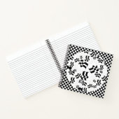 Schwarzweiß-abstrakte Frauen Notizblock (Innenseite)