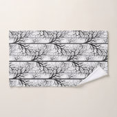 Schwarzweiss-abstraktes Badhandtuch Set (Handtuch)